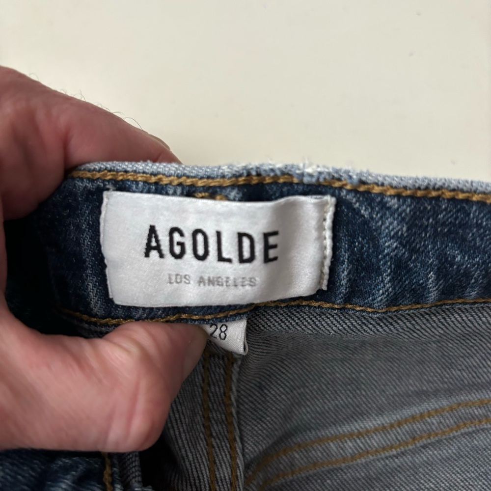 Agolde Riley Long 28 - Blue - Picture 7 of 11